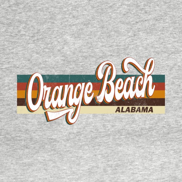 Orange Beach  Alabama US Vintage Retro City 70s 80s style by Happy as I travel